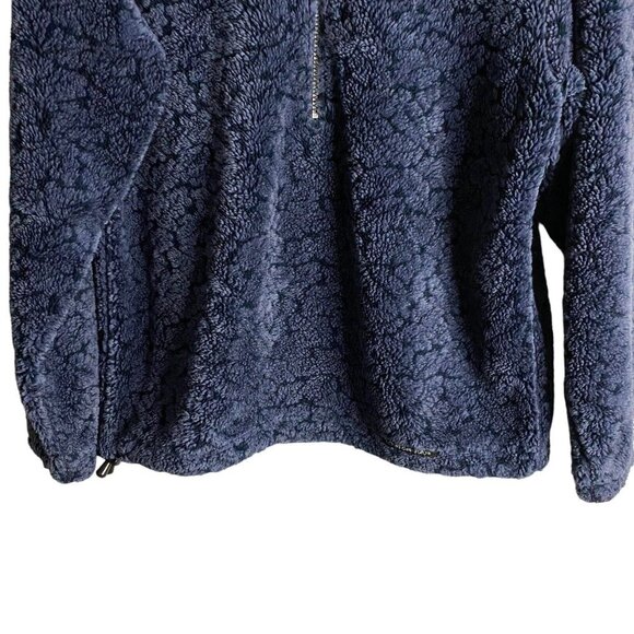 Louis Garneau Women's 1/4 Zip Royal Blue Fleece Pullover Sweater - Picture 3 of 8